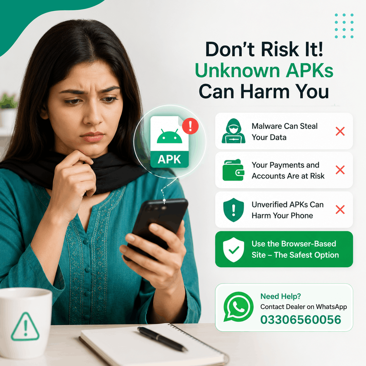 BpExch APK Download warning showing the risks of unofficial APK files and recommending the secure browser-based BetPro platform for cricket betting in Pakistan.