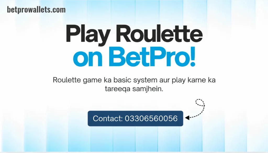 Play roulette on BetPro guide
